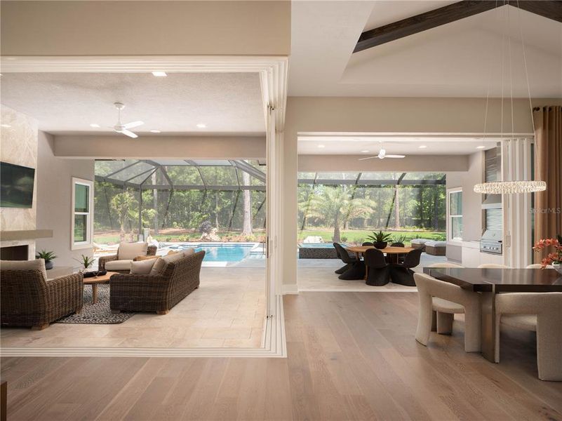 Walls of sliding glass doors