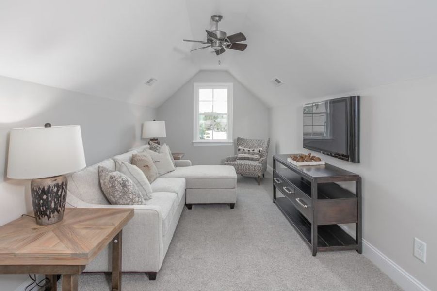Representative furnished interior of a home built from the Manhattan by Keystone Homes NC in Weybridge, Burlington (Image 37). Representative furnished interior of a home built from the Manhattan by Keystone Homes NC in Weybridge, Burlington (Image 37).