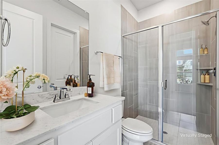 Furnished interior view inside a new home in Windsong Ranch 61' Series, Prosper (Image 10).