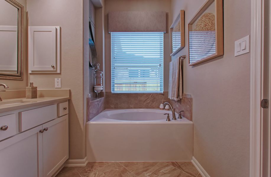 Representative furnished interior of a home built from the Lorne by Chesmar Homes in Brookewater 45's, Rosenberg (Image 12).