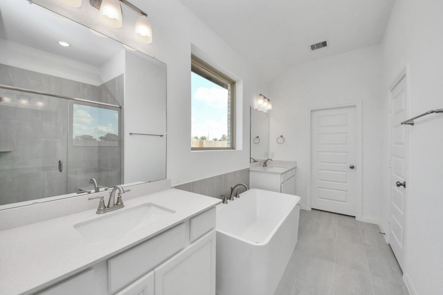 Furnished interior view inside a new home in 50' Traditional Homes at Elyson, Katy (Image 3).