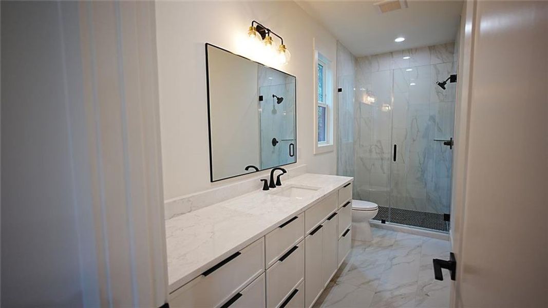 Furnished interior view inside a new home in , Flowery Branch (Image 17).