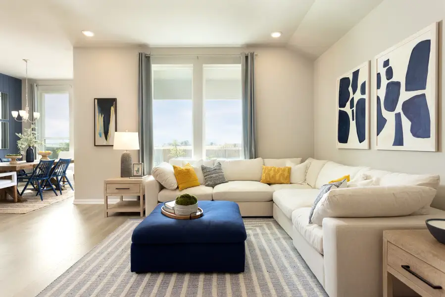 Furnished interior view inside a new home in Morgan Meadows, San Antonio (Image 3).