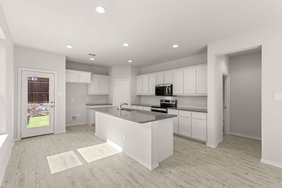 Representative exterior photo of a completed home built from the Willow by Impression Homes in ValleyBrooke, Mesquite, TX (Image 5).