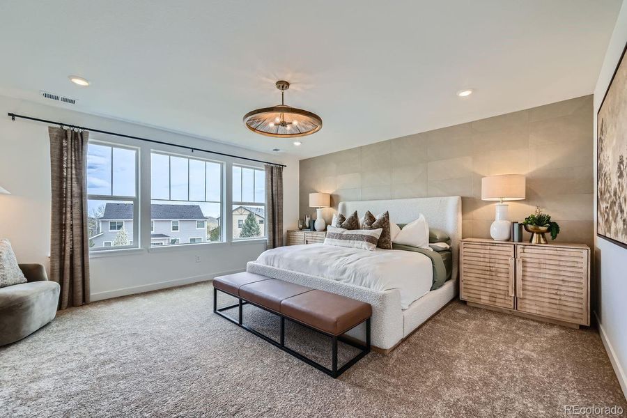 Furnished interior view inside a new home in Riano Ridge: The Grand Collection, Loveland (Image 11).