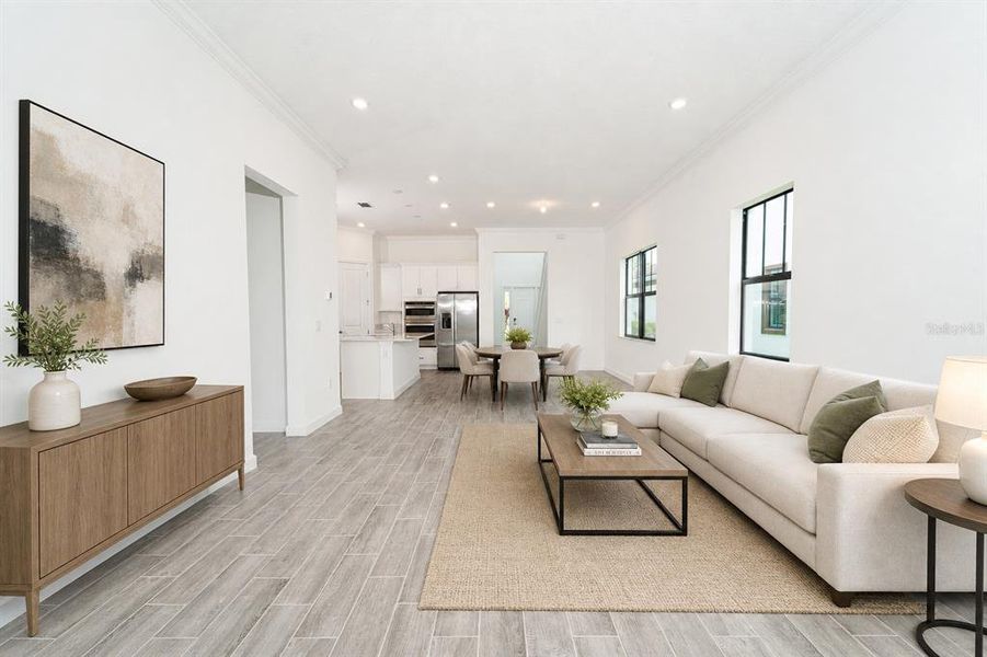 Furnished interior view inside a new home in Tesoro Club, Port St. Lucie (Image 17).