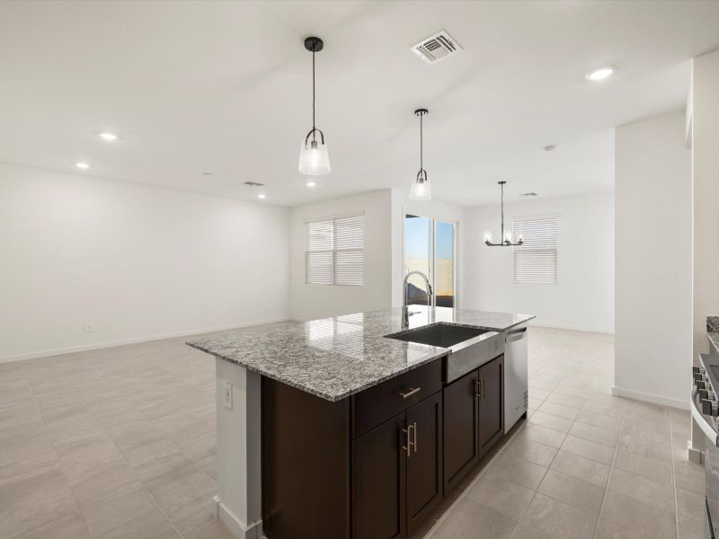 Furnished interior view inside a new home in Wildera, San Tan Valley (Image 4). Furnished interior view inside a new home in Wildera, San Tan Valley (Image 4).