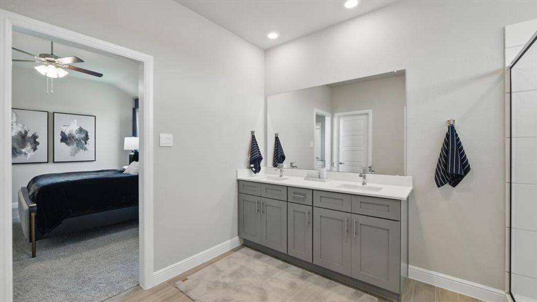 Furnished interior view inside a new home in Treeline, Justin (Image 33).