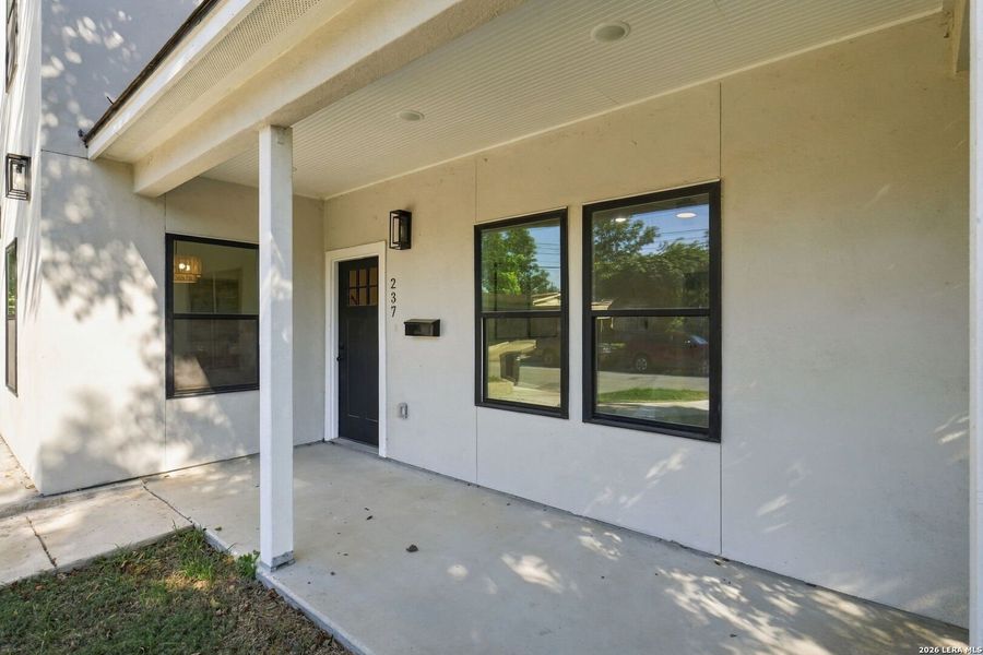 Exterior details and patio area of a home in , San Antonio (Image 26).