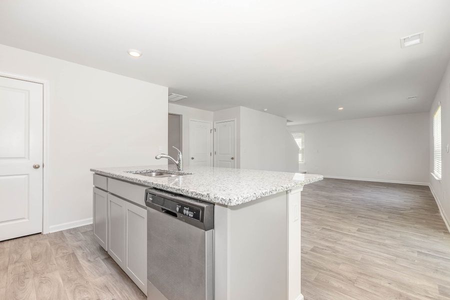 Representative furnished interior of a home built from the PENWELL by D.R. Horton in South Haven, Camden (Image 13).
