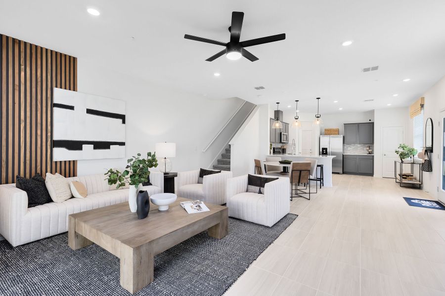 Furnished interior view inside a new home in Oviedo Square, Oviedo (Image 5).