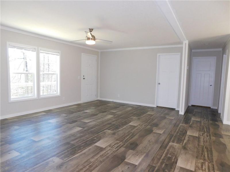 Spacious, unfurnished interior of a new home in , Dahlonega (Image 36). Spacious, unfurnished interior of a new home in , Dahlonega (Image 36).