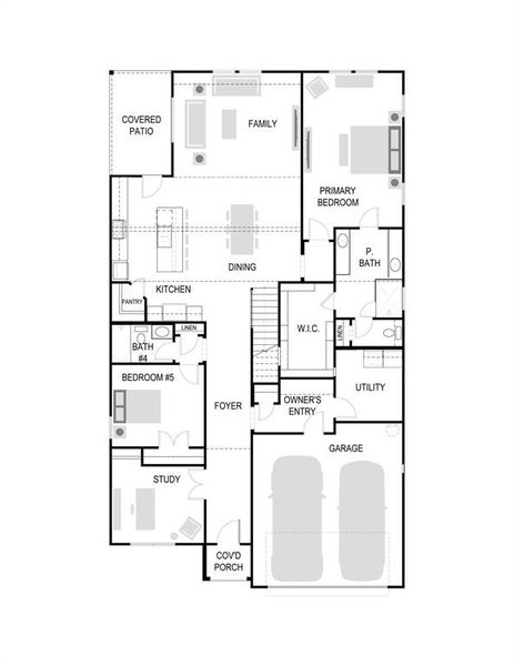 2D floor plan layout of this home in Ventana, Fort Worth, TX (Image 3). 2D floor plan layout of this home in Ventana, Fort Worth, TX (Image 3).