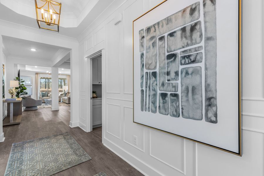 Representative furnished interior of a home built from the The Boardwalk by Chesapeake Homes in Coastal Club of the Carolinas, Calabash (Image 10).