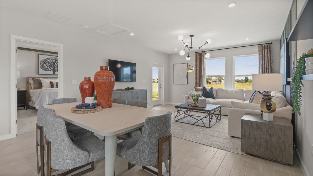 Furnished interior view inside a new home in Liberty Trace, Haines City (Image 12).