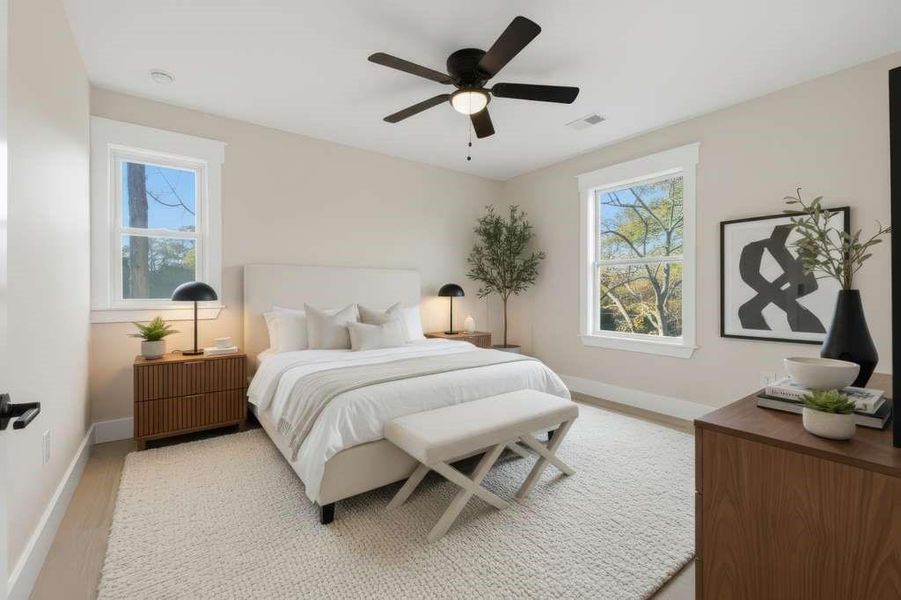 Furnished interior view inside a new home in , Conyers (Image 36).