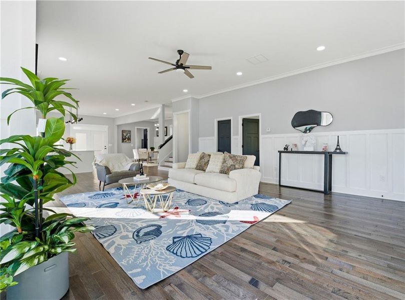 Furnished interior view inside a new home in , Atlanta (Image 16).