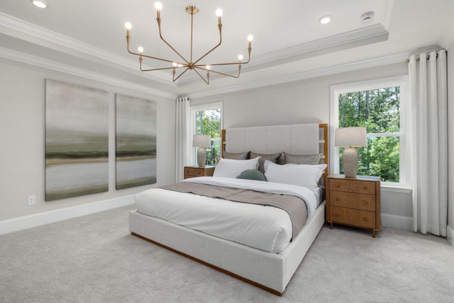 Representative furnished interior of a home built from the Continental by Pulte Homes in Mailman Post, Knightdale (Image 27).