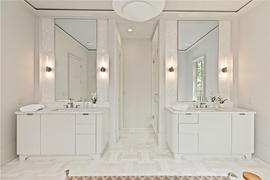 Furnished interior view inside a new home in , Atlanta (Image 39). Furnished interior view inside a new home in , Atlanta (Image 39).