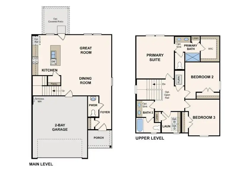 2D floor plan layout of this home in Maple Heights, Porter, TX (Image 3). 2D floor plan layout of this home in Maple Heights, Porter, TX (Image 3).