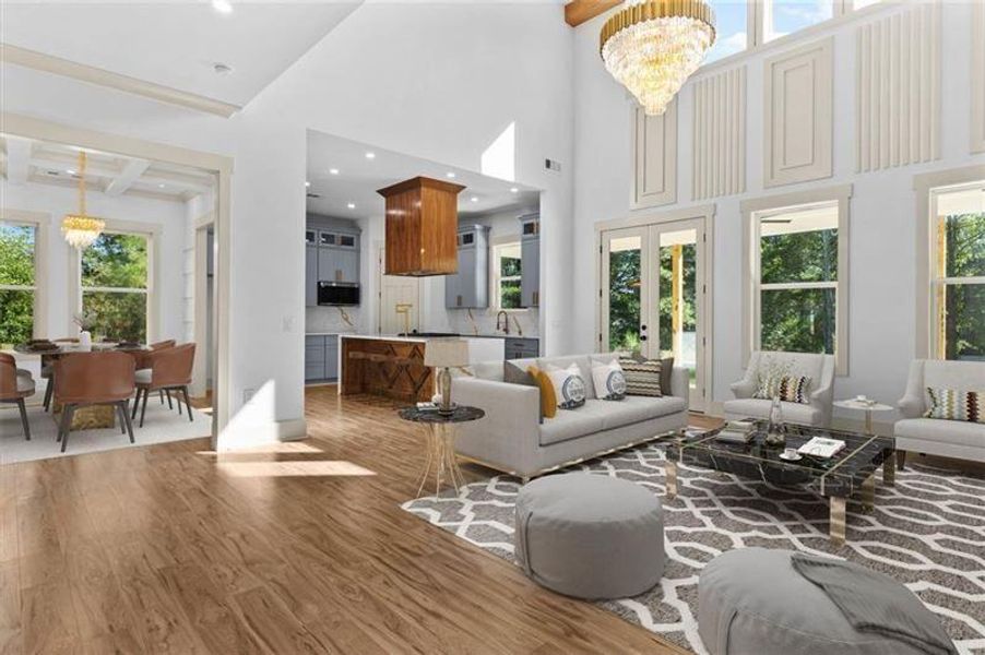 Furnished interior view inside a new home in , Powder Springs (Image 7).