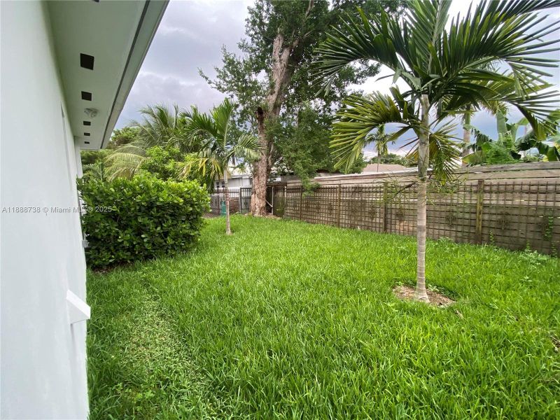 Exterior details and patio area of a home in , Miami (Image 11). Exterior details and patio area of a home in , Miami (Image 11).