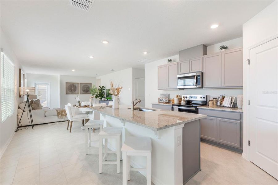 Furnished interior view inside a new home in , Umatilla (Image 12). Furnished interior view inside a new home in , Umatilla (Image 12).