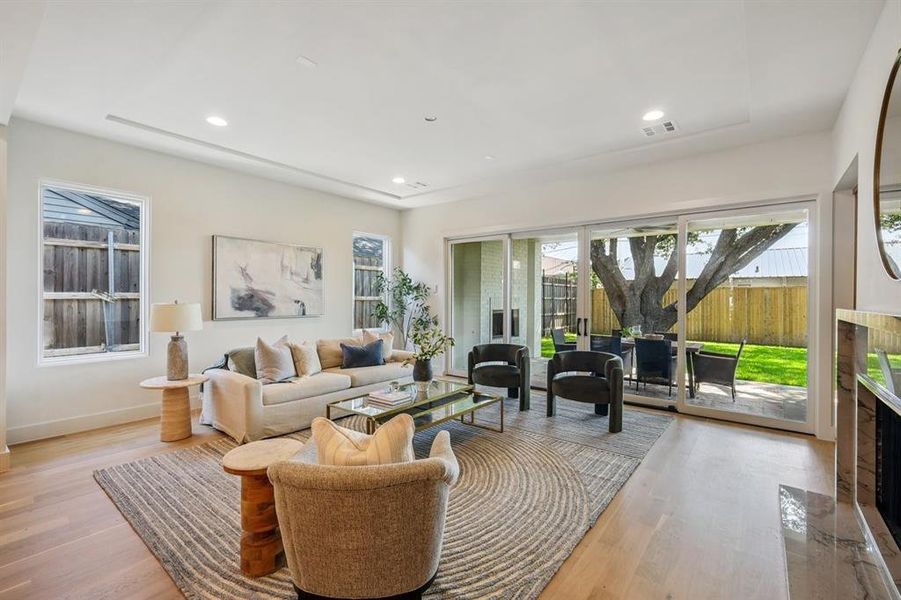 Furnished interior view inside a new home in , Dallas (Image 8). Furnished interior view inside a new home in , Dallas (Image 8).