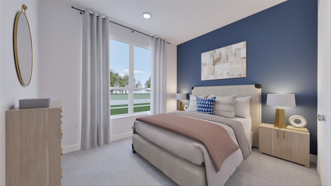 Furnished interior view inside a new home in Oakberry Trails, Waller (Image 12).