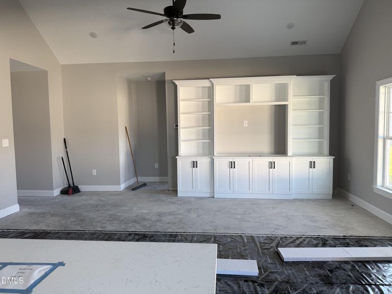 built ins living room