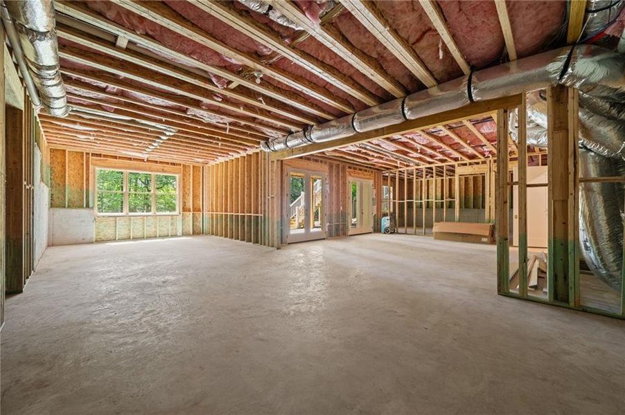 In-progress construction of a new home in , Brookhaven, GA (Image 46).