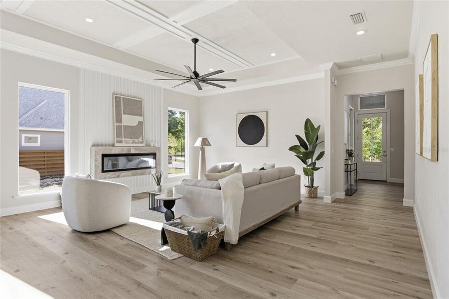 Furnished interior view inside a new home in , Newberry (Image 33).