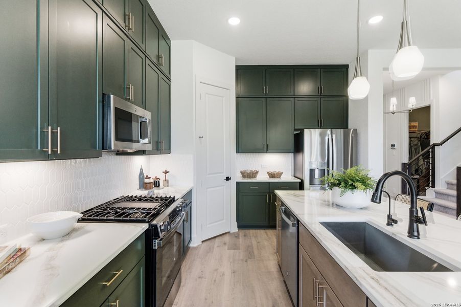 Furnished interior view inside a new home in Prominence, San Antonio (Image 18).