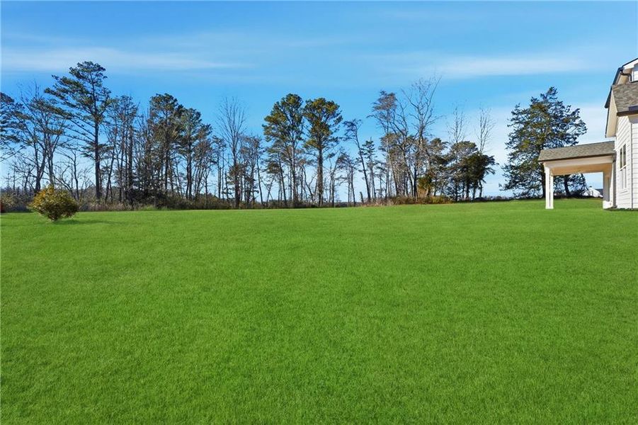Exterior details and patio area of a home in , Rydal (Image 35).
