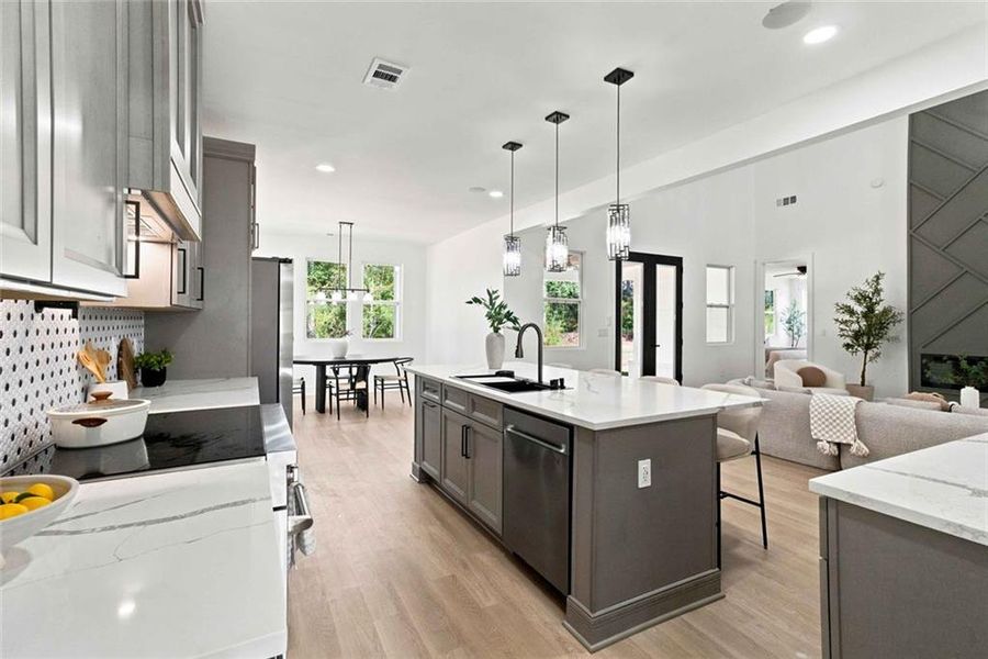 Furnished interior view inside a new home in , Griffin (Image 48).
