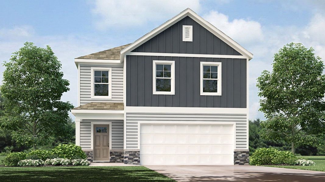 Representative exterior photo of a completed home built from the Cabral by D.R. Horton in Creekside Ridge, Dandridge, TN (Image 19).