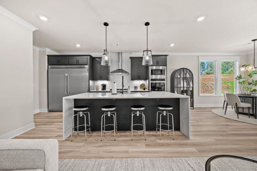 Furnished interior view inside a new home in Pinecrest Ridge, Dacula (Image 15).