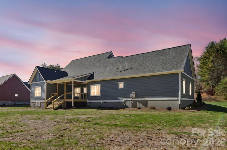 Exterior details and patio area of a home in , Hendersonville (Image 23).