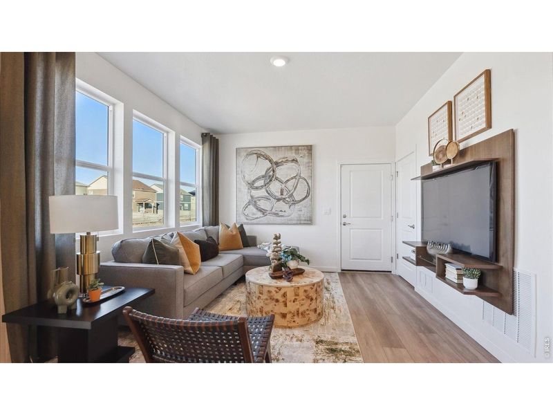Furnished interior view inside a new home in Villas at Vantage, Berthoud (Image 16).