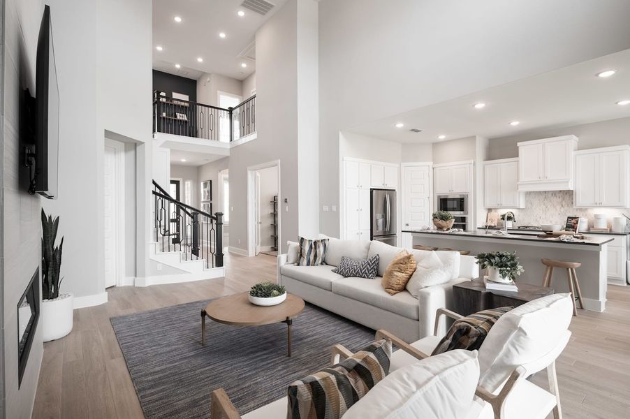 Representative furnished interior of a home built from the Verdin by Tri Pointe Homes in Pecan Ridge, Fulshear (Image 95).