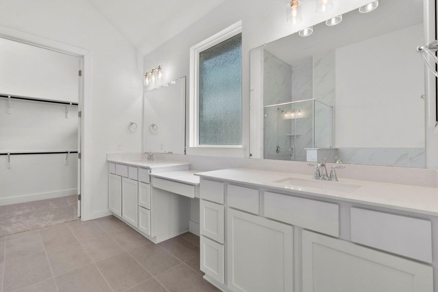 Primary Bath retreat with dual vanities Primary Bath retreat with dual vanities