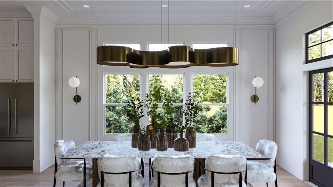 Furnished interior view inside a new home in , Milton (Image 6).