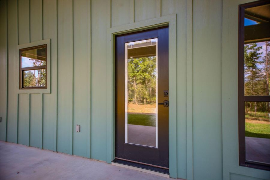 Exterior details and patio area of a home in , Huntington (Image 22).