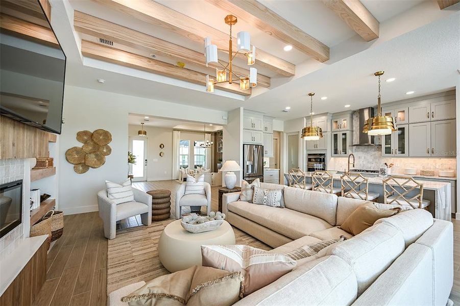 Furnished interior view inside a new home in Palmera at Wellen Park, Venice (Image 15).