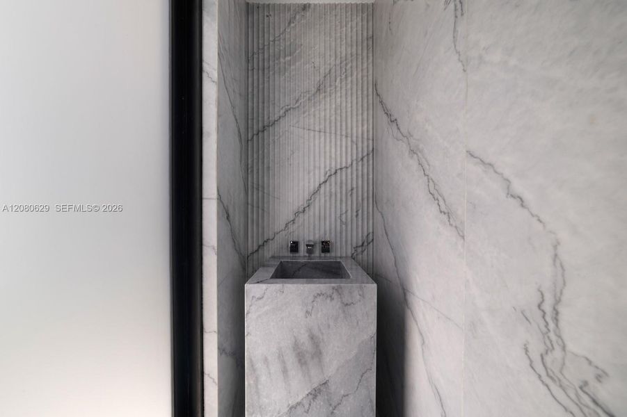 Close-up of interior finishes inside a home in , Miami Beach (Image 17).