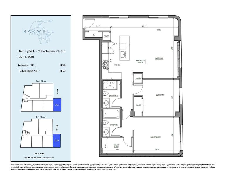 2D floor plan layout of this home in , Delray Beach, FL (Image 3).