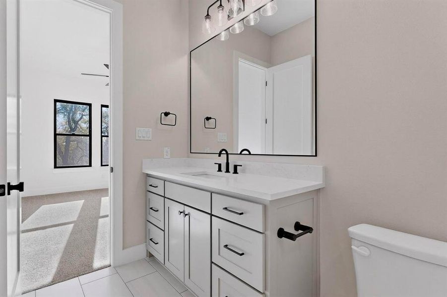 Elegant finishes show off custom choices.