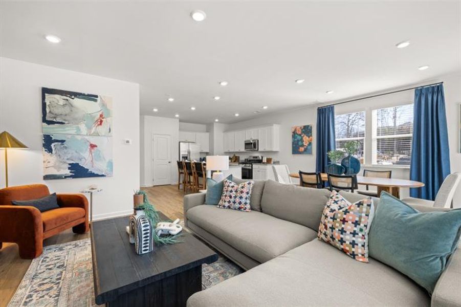 Furnished interior view inside a new home in Towns at Ivy Creek, Buford (Image 26).