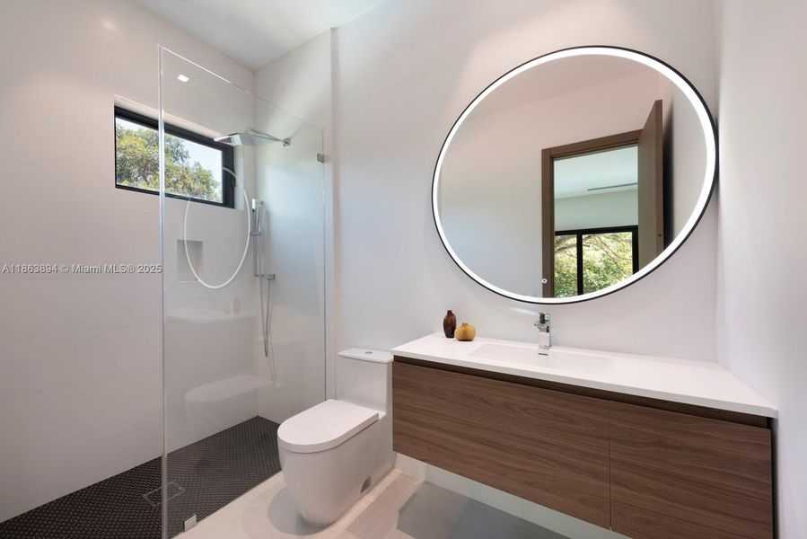 Furnished interior view inside a new home in , Miami Shores (Image 14).