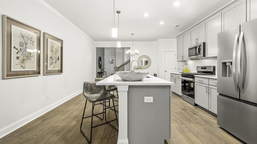 Furnished interior view inside a new home in Lybrook Village, Advance (Image 7).